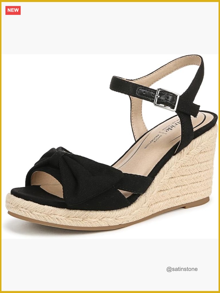 Women's Lifestride Tahlia Wedge Espadrille Sandal Fabric Synthetic Rubber Sole